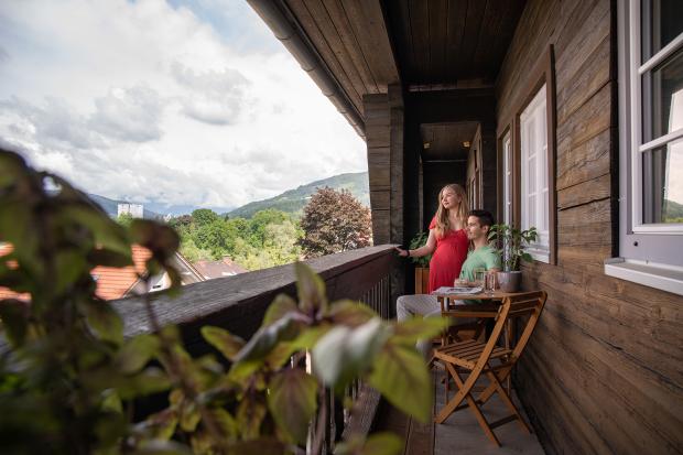 Blick vom Balkon