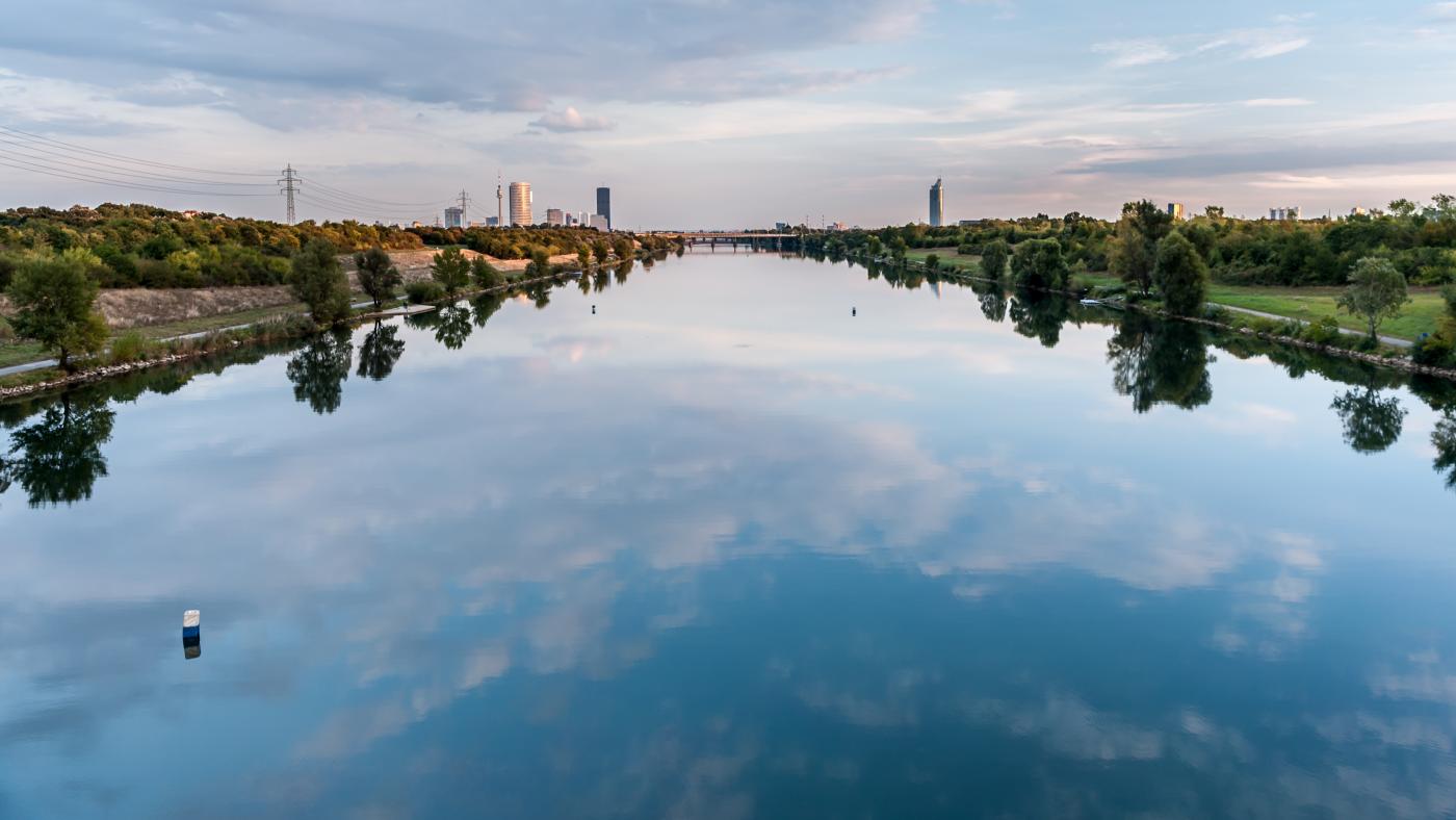 Sicht auf Neue Donau