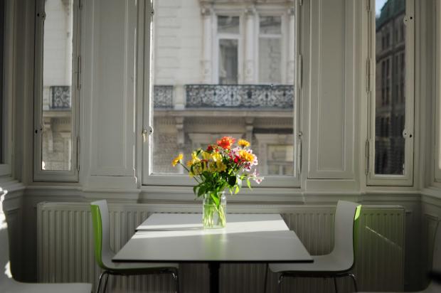 view of the sitting area in shared kitchen (Stiege I)