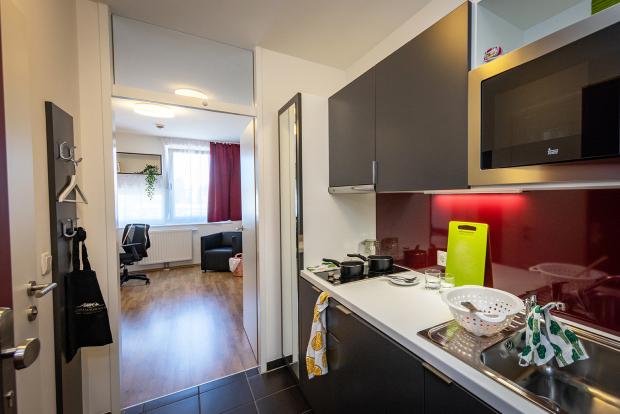 view of residence room and kitchenette | © nikolaus faistauer photography 