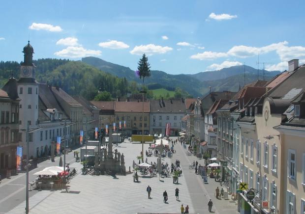 Hauptplatz Foto: Ute Gurdet, Tourismusverband Leoben